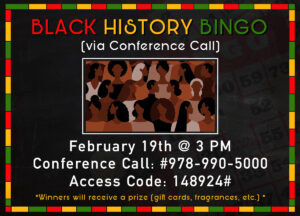 Black History Bingo @ Via Conference Call