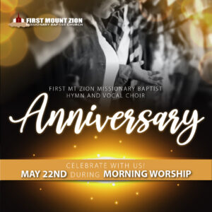 Hymn and Vocal Choir Anniversary @ FIRST MOUNT ZION MISSIONARY BAPTIST CHURCH