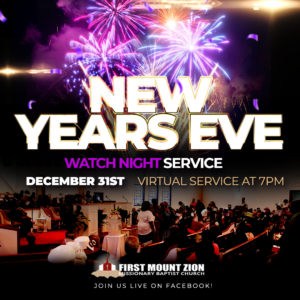 New Years Eve Watch Night Service - Virtual Service @ Live on Facebook